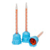Drei blaue Mischkanülen für Protemp™ 4 A3 Kartusche, Zahnersatzmaterial.