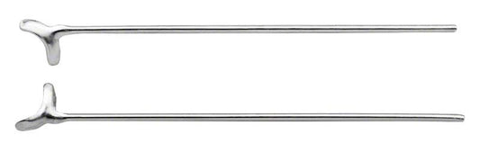 J-Klammer schräg Ø 0,9mm aus Edelstahl, hochglänzende Oberfläche.