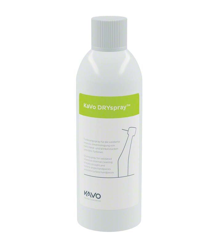 KaVo DRYspray™ Flasche mit grünem Etikett für Instrumententrocknung.