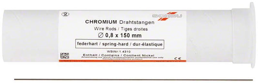 Image of CHROMIUM Drahtstangen federhart - 0,8 x 150mm
