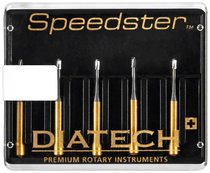 DIATECH Speedster FGS S3 008 Zahnbohrer-Set in transparenter Verpackung