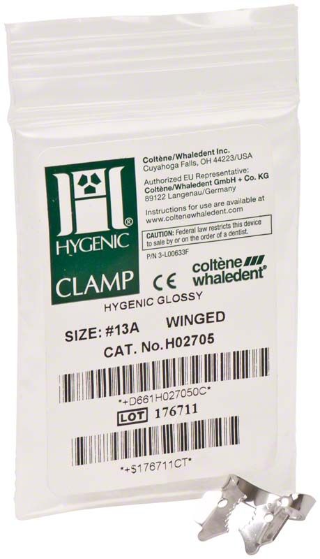 HYGENIC® Tigerklammer Nr.13A in Verpackung für Molaren.