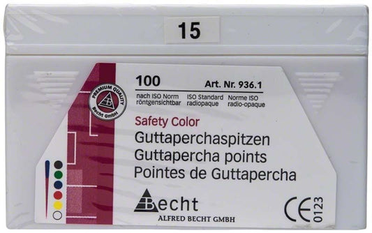 Image of Guttaperchaspitzen safety color Gr. 015 weiß