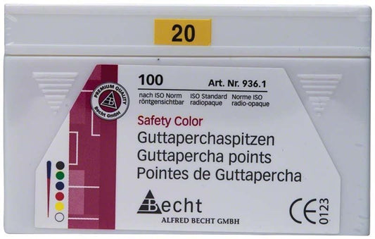 Image of Guttaperchaspitzen safety color Gr. 020 gelb