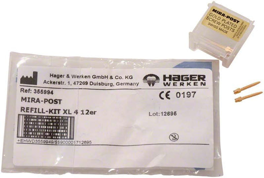 Image of Mirapost® vergoldet XL4 - 12 Stück