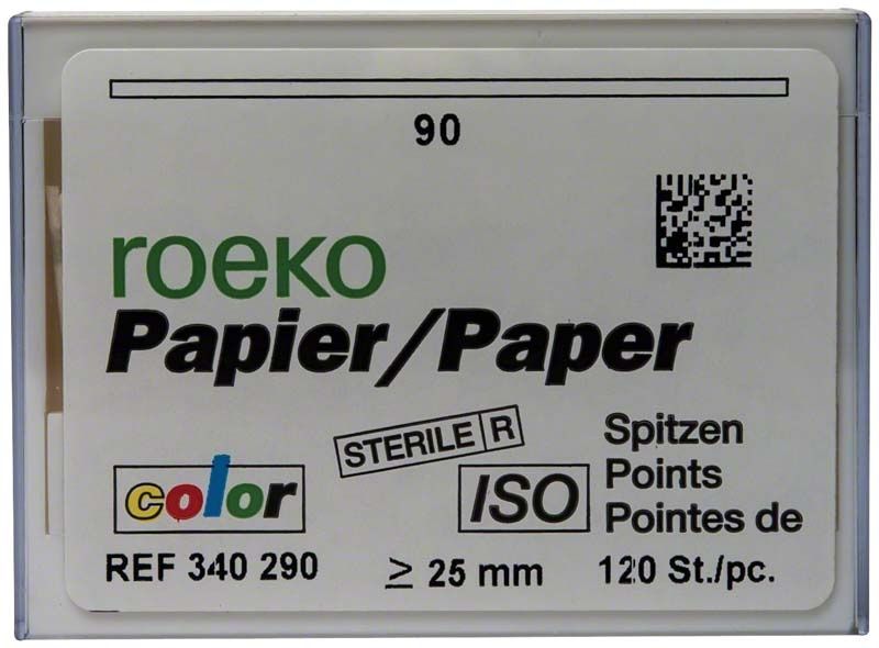 Image of ROEKO Papierspitzen color Normalpackung Gr. 090 weiß
