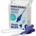 Tandex Flexi violett Interdentalbürsten mit Schutzkappe und Verpackung.