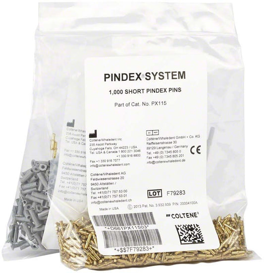 Image of Pindex Messing-Pins kurz mit Hülsen 10mm