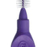Interdentalbürste Flexi violett mit mittlerer Borstenstärke und flexiblem Griff.