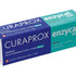 CURAPROX Enzycal 1450 Zahnpasta-Verpackung mit blau-grünem Design und Produktinformationen.
