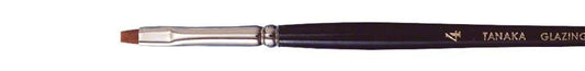 TANAKA Glaze Brush mit feiner Borstenspitze für Keramikschichtungen.