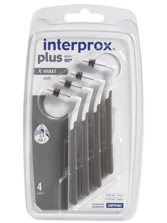 Interdentalbürsten interprox® plus Blister X-maxi in durchsichtiger Verpackung.