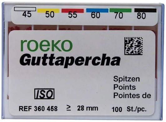 Image of ROEKO Guttapercha-Spitzen rosa (ISO)-Schiebeschachtel Gr. 045-080