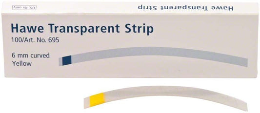 Image of Hawe Transparent Strips 6mm breit, 7,3cm lang, gelb