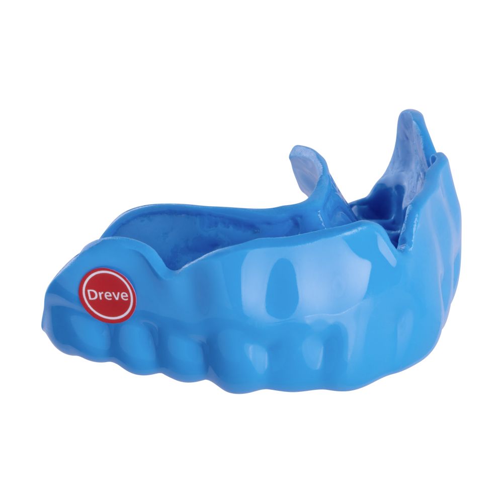 Drufosoft®colour Zahnschutz 120x3mm in hellblau, seitliche Ansicht.