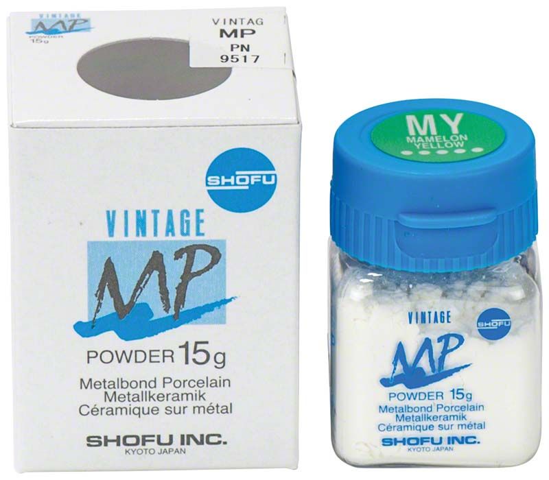 Dose und Verpackung von VINTAGE MP Effektmasse 15g MY Mamelon Yellow.