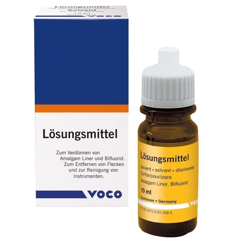Bifluoridlöser Lösungsmittel in brauner Flasche mit Umverpackung.