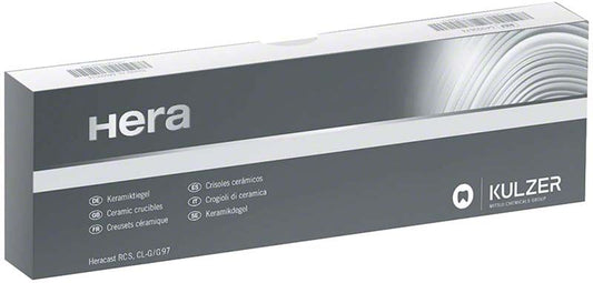 Grafittiegel-Verpackung von Kulzer für Heracast RC-L, CL-G 77, CL-G 94.