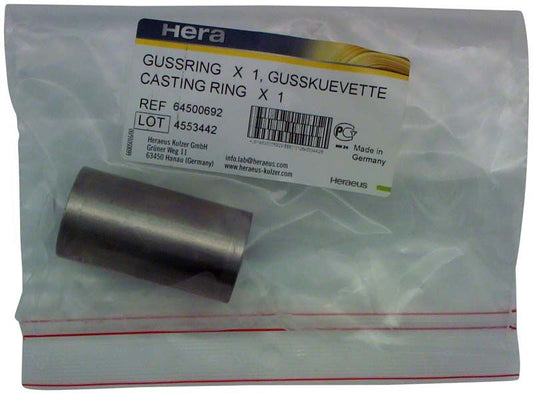 Gussküvette zunderfrei X1, Ø 30mm in transparenter Verpackung.