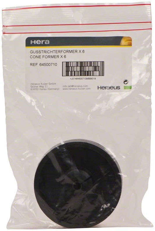 Gusstrichterformer X6 in transparenter Verpackung mit Etikett.