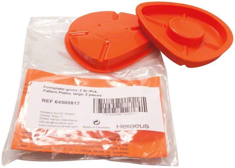 Große, rote Formplatten des Splitcast-Systems CL-SCS auf Verpackung.