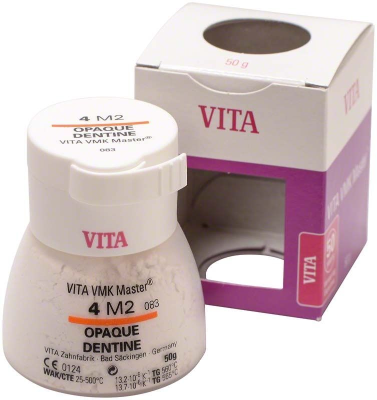 VMK Master 3D Opaque Dentine 50g 4M2 Verpackung und Behälter.