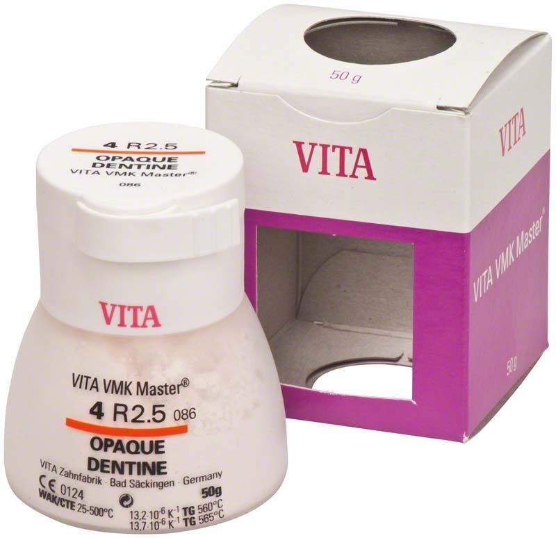 VMK Master 3D Opaque Dentine 50g 4R2.5 mit Verpackung von VITA.