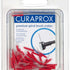 Verpackung CURAPROX CRA roto CRA 07 prime mit roten Interdentalbürsten.