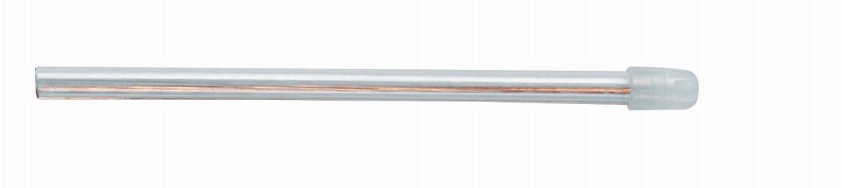 Monoart Speichelsauger mit transparenter abnehmbarer Kappe, 15 cm lang.