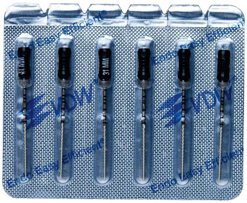 Sterile VDW Hedströmfeilen 31mm Gr. 80 in Blisterverpackung