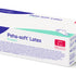 Peha-soft Latex Protect puderfreie Untersuchungshandschuhe, Größe L, Verpackung mit Beschriftung.
