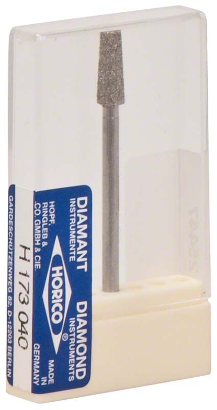 Diamantbohrer H 173 040 in transparenter Kunststoffverpackung mit blauem Etikett.