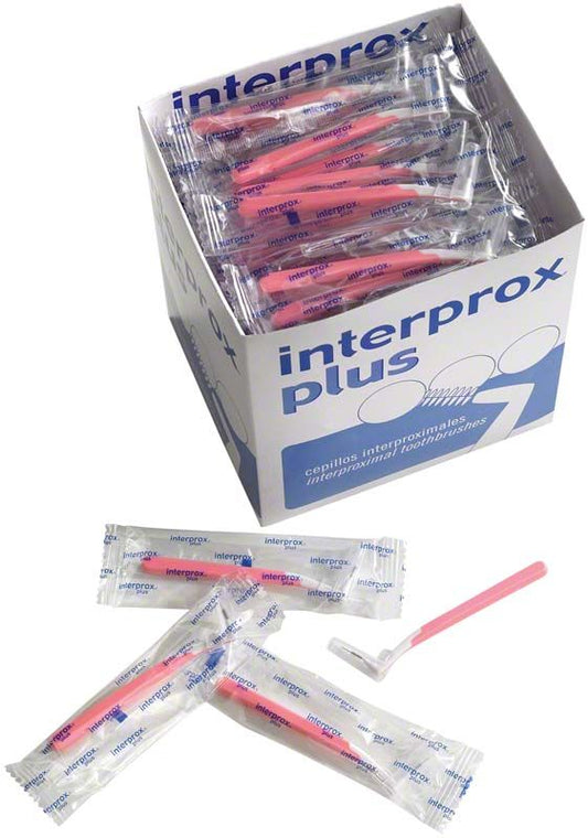 Interdentalbürsten interprox® plus Box nano in rosa Verpackung