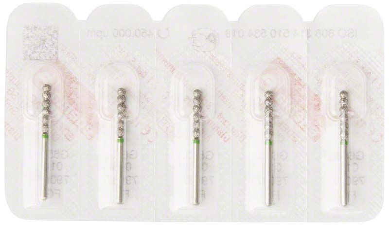 Diamant FG 653G 018 Zahnbohrer in Blisterverpackung