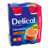 Delical HP HC Getränk Caramel in blauer 200ml Flasche, laktosefrei.