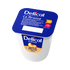 Delical HP-HC Joghurt Brassé Pfirsich, 200 g Becher, blaue Verpackung.
