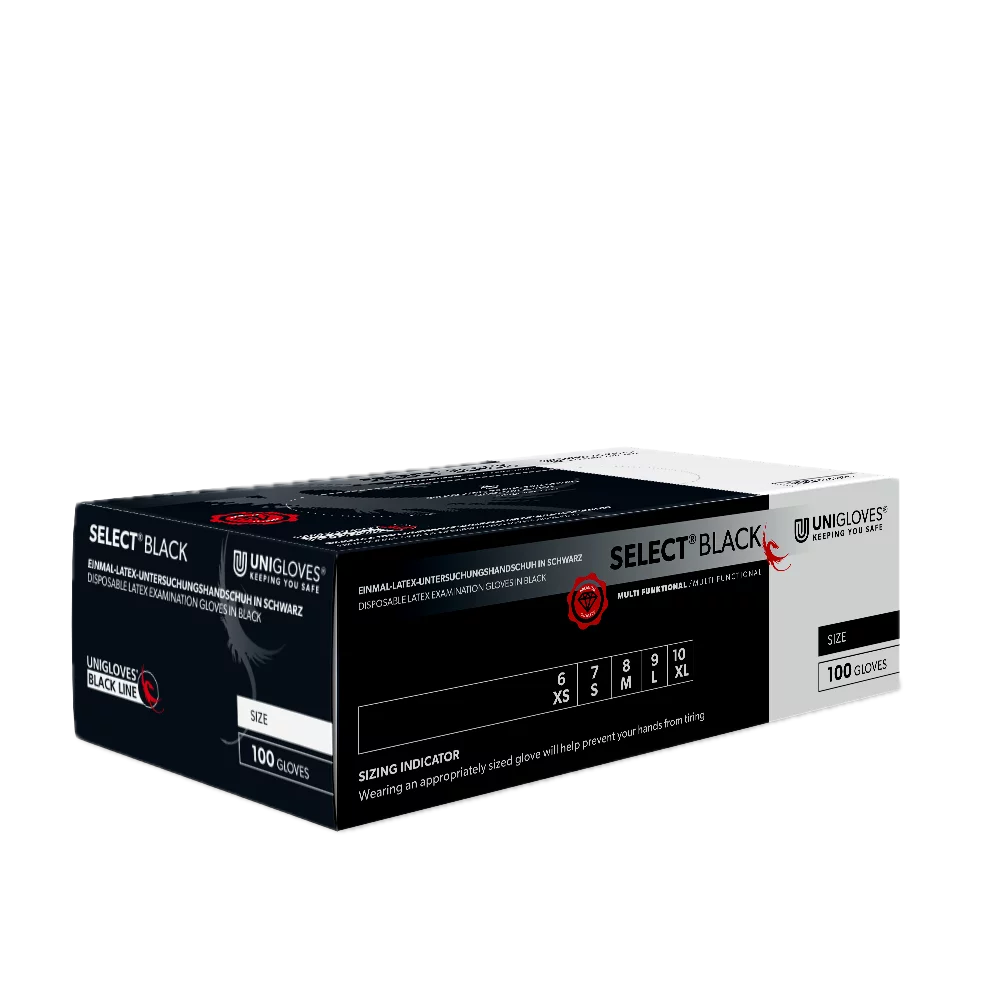 Latexhandschuhe Select Black