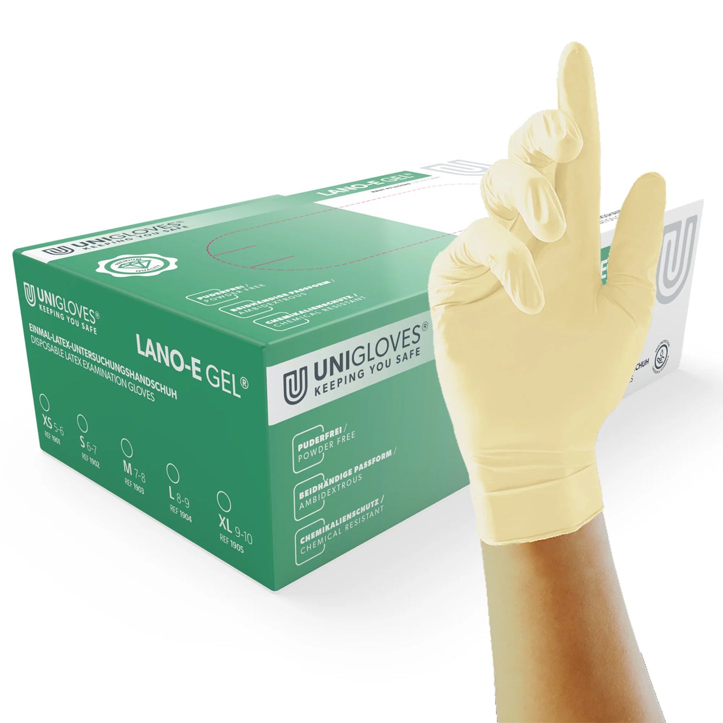 LANO-E GEL Latexhandschuhe