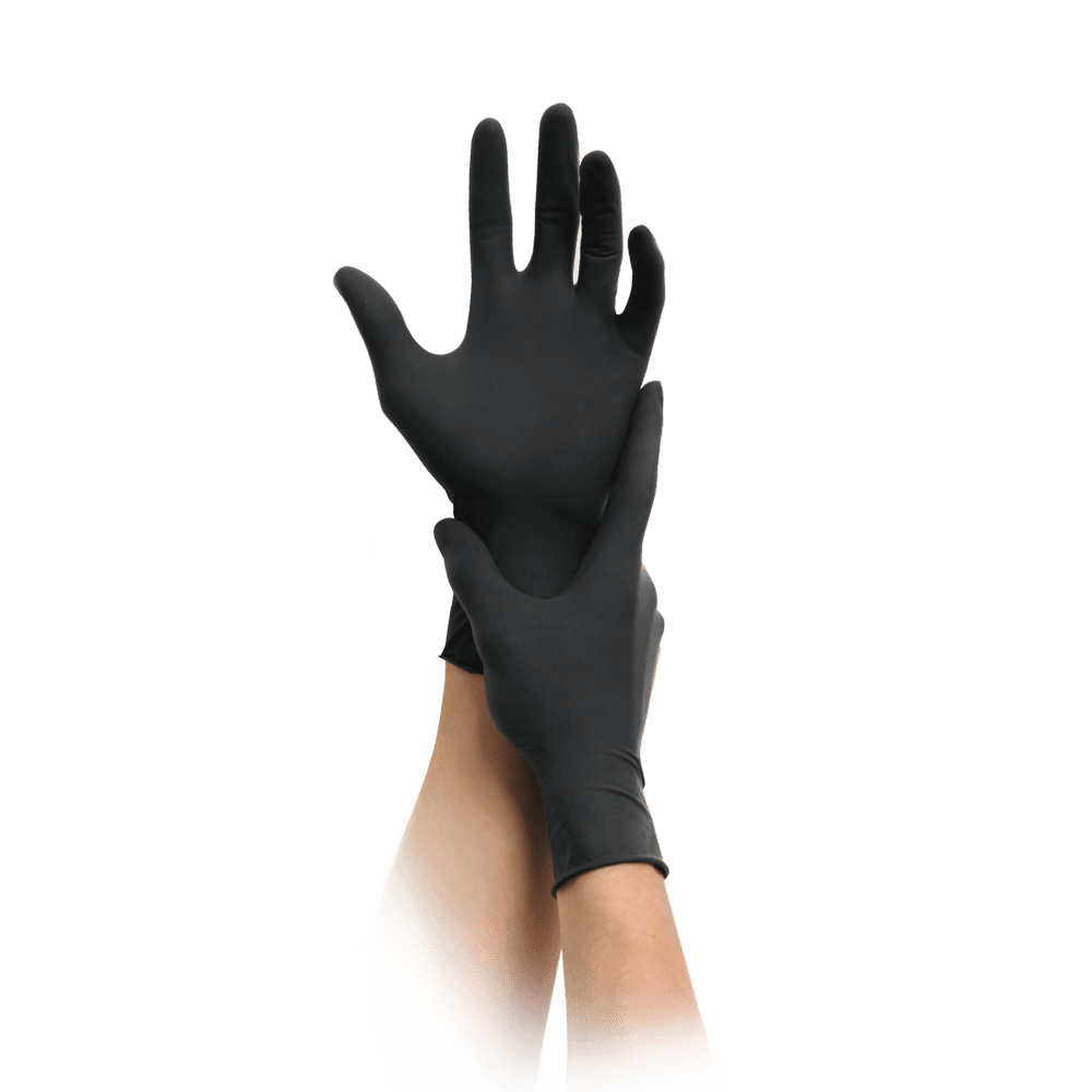 MaiMed-Nitril Black Schwarze Nitril-Einmalhandschuhe