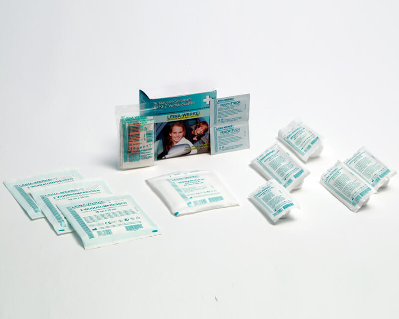 Austauschsortiment für DIN 13164 von Leina-Werke mit Pflasterset.