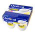 Delical HP-HC Joghurt Brassé Zitrone im Viererpack, blaue Verpackung.