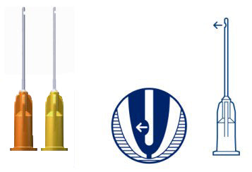 Spülkanüle Endo Irrigation mit seitlicher Öffnung und Detaildarstellung der Kanülenspitze.