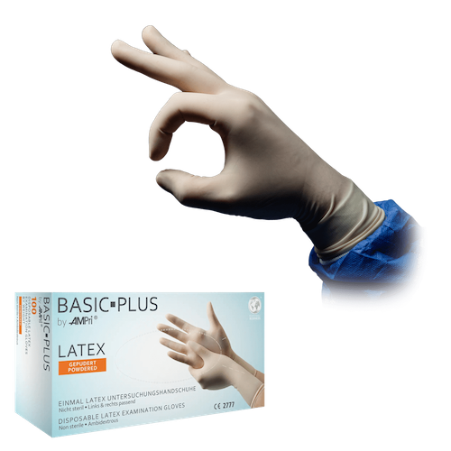 BASIC-PLUS Latexhandschuhe, gepudert