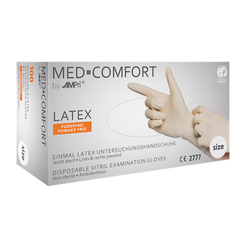 MED-COMFORT Latexhandschuhe weiß puderfrei