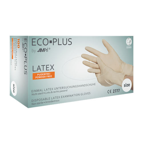 Latexhandschuhe weiß puderfrei ECO-PLUS