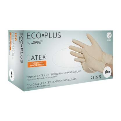 Latexhandschuhe weiß puderfrei ECO-PLUS