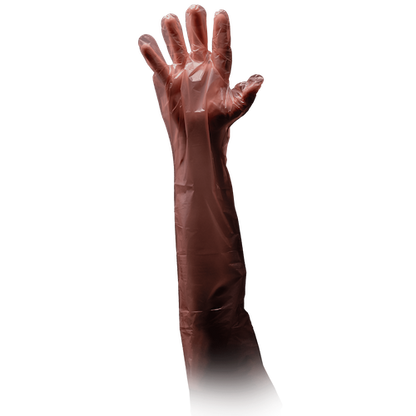 PE-Veterinärhandschuh, orange, Unisize, extra lang