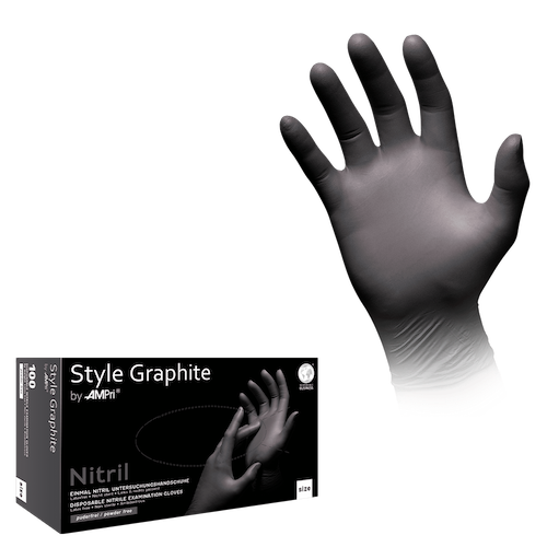 STYLE Graphite Nitrilhandschuhe anthrazit puderfrei