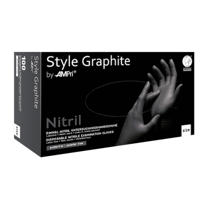 STYLE Graphite Nitrilhandschuhe anthrazit puderfrei