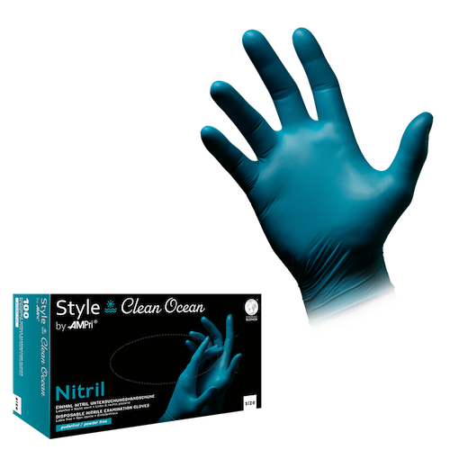 STYLE Clean Ocean, Nitrilhandschuhe grün